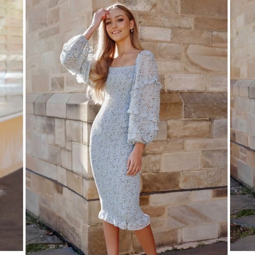 Ena Dress - baby blue